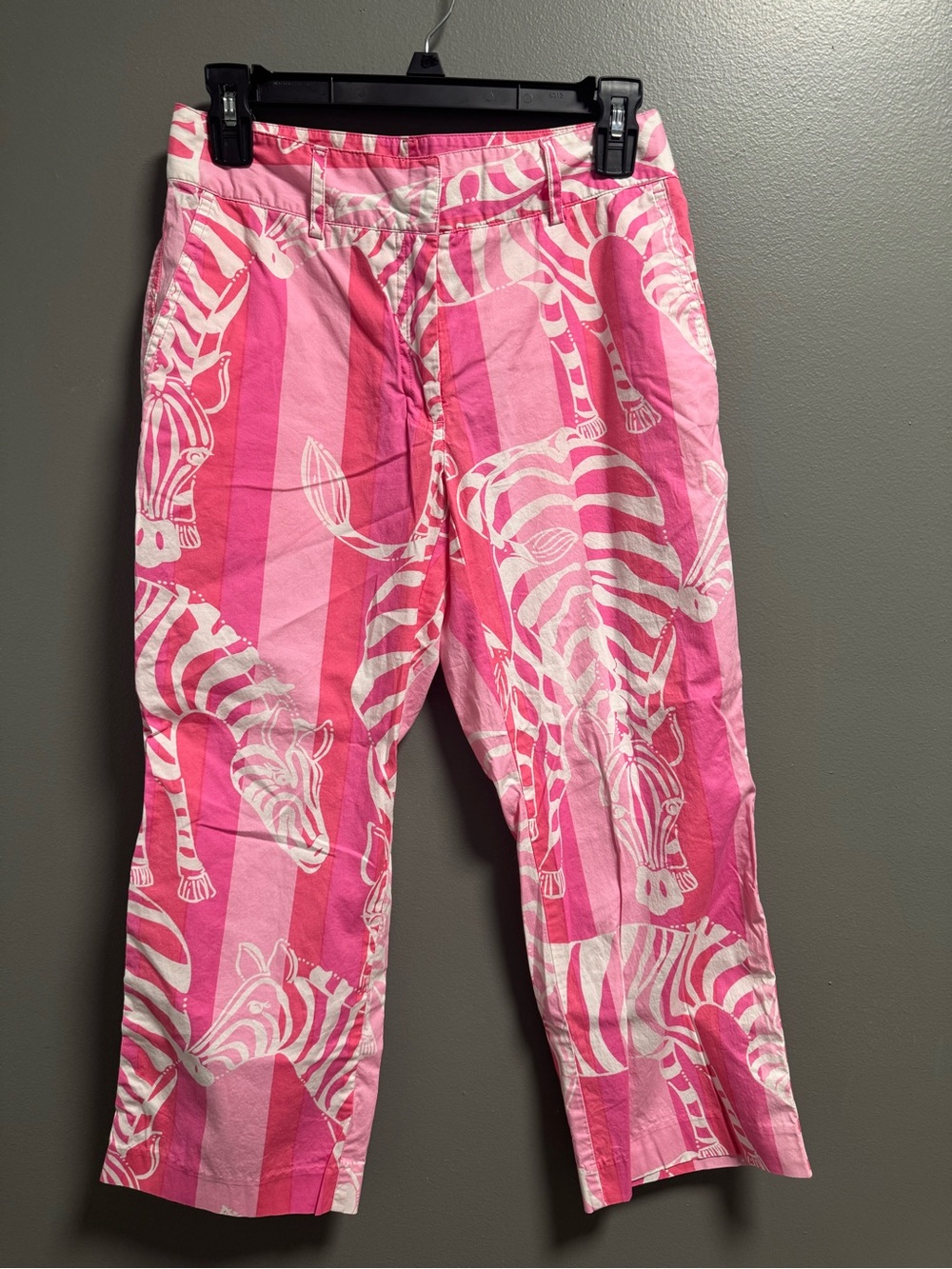 Lilly Pulitzer Vintage Women’s Pink Zebra Stripe Pants size 2